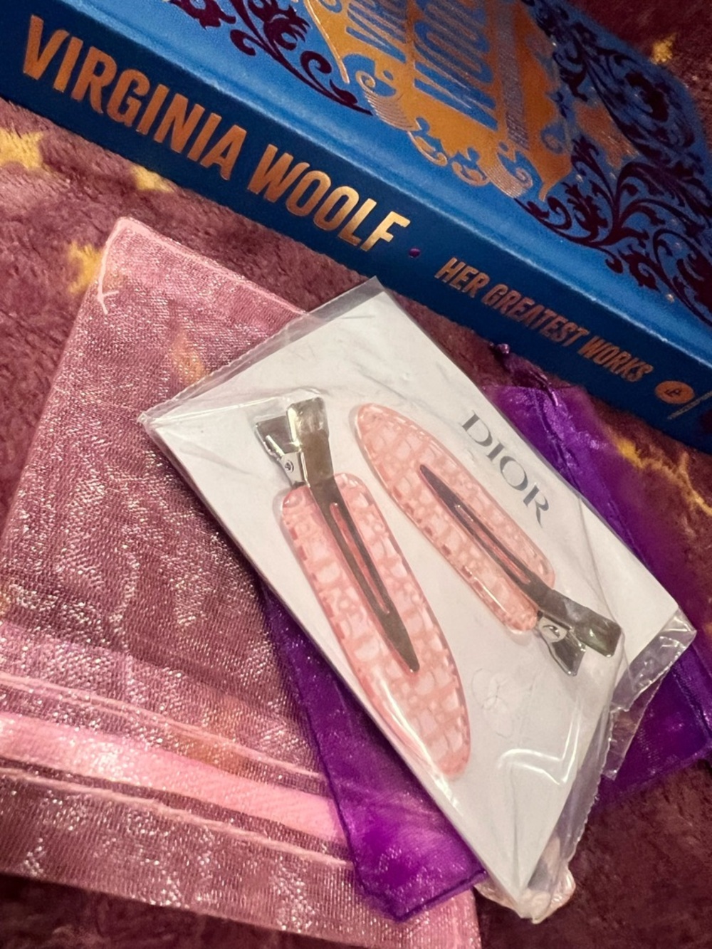 Dior Pink Monogram Hair Clips Set | GWP | New in package! | Backstage Style - Picture 5 of 5